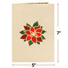 Poinsettias Plant Pop Up Card