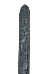 71-155-NVY Crocodile Belt, Navy