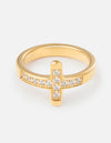 Cross Eternity Gem Ring Set