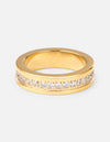 Cross Eternity Gem Ring Set