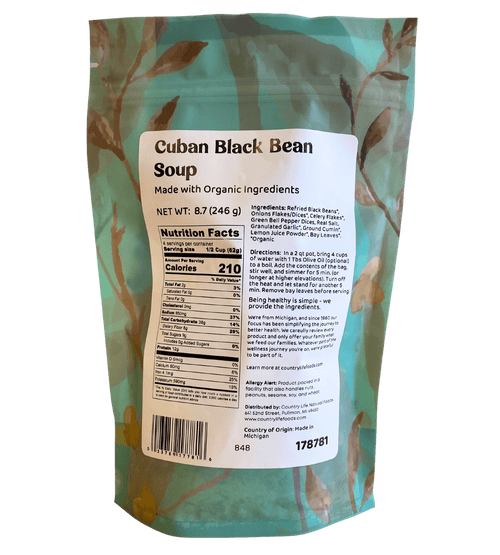 Soup, Black Bean, Cuban