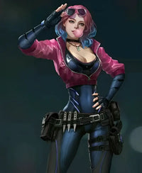 Cyberpunk 2077 Kira Madroxx Pink Leather Jacket