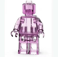 Set of 12 Transparent Brick Figures – Clear Brick Figures (Adult Builds & Display-Grade)