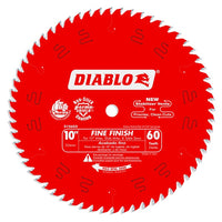Diablo D1060X 10 in. x 60 Tooth Fine Finish Saw Blade