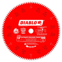 Diablo D12100X 12 in. x 100 Tooth Ultimate Polished Finish Saw Blade