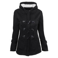 Cow Horn Button Hooded Jacket | Cozy & Stylish for the Modern Cowgirl