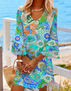 Classic V-Neck Beach Dress