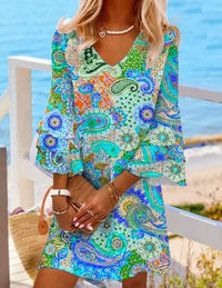 Classic V-Neck Beach Dress