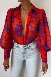 Long Sleeved Single Breasted Casual Top | Colorful Cowgirl Fashion for Every Day