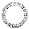 Round Cut Lab Grown Diamond Eternity Ring in 14k White Gold (3 cttw FG/VS2)