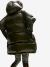 Long Down Vest - Olive