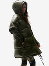 Long Down Vest - Olive