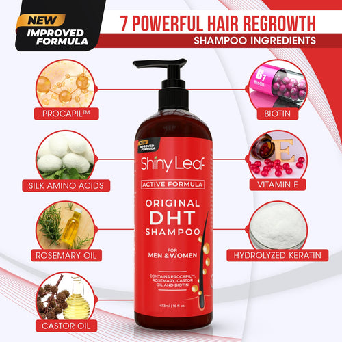 Shiny Leaf Shiny Leaf DHT Pro Shampoo and DHT Original Shampoo Bundle