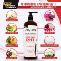 Shiny Leaf DHT Blocker Hair Loss Conditioner 16oz Active Formula with Biotin by