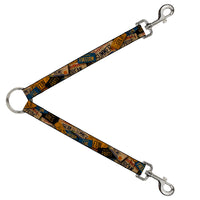 Dog Leash Splitter - Cali License Plates Stacked Vintage