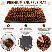 Pet Life ® 'Sniffer Grip' Interactive Anti-Skid Suction Pet Snuffle Mat