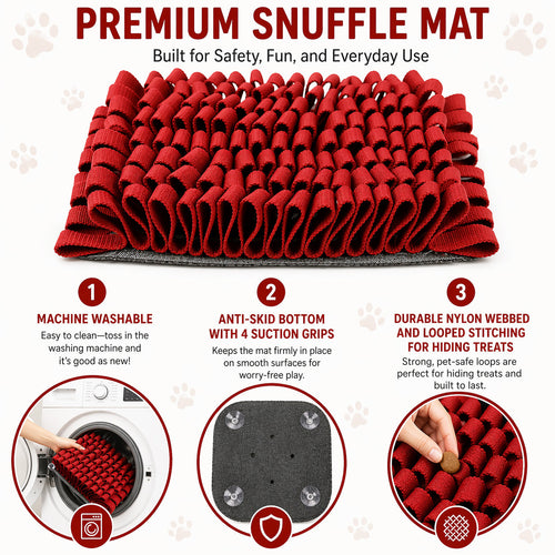 Pet Life ® 'Sniffer Grip' Interactive Anti-Skid Suction Pet Snuffle Mat