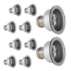 3-1/2" Kitchen Sink Deep Double Cup Drain w/ Basket