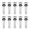 Bathroom Sink Overflow Flat Top Grid Drain Assembly, Chrome Plated