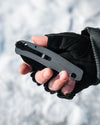 The Clip Point Folding Pocket Knife Giftset for Men and Women (Black and Orange)
