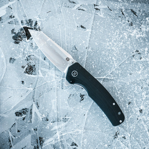 The Clip Point Folding Pocket Knife Giftset for Men and Women (Silver and Black)