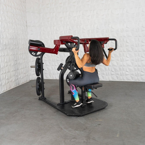 Pro Strength Rotary Lat Pull-Down - Muscle D Fitness - Premium - Adjustable - Plate Loaded - Lat Training