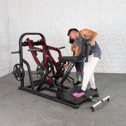 Muscle D Fitness Pro Strength Dynamic Row | Plate-Loaded Back Machine