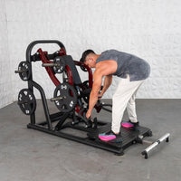 Muscle D Fitness Pro Strength Dynamic Row | Plate-Loaded Back Machine