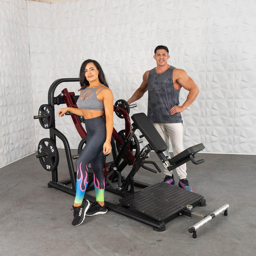 Muscle D Fitness Pro Strength Dynamic Row | Plate-Loaded Back Machine