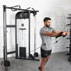 Muscle D Fitness 88" Dual Adjustable Pulley – Compact Cable Machine