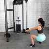 Muscle D Fitness 88" Dual Adjustable Pulley – Compact Cable Machine