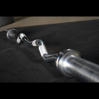 5' Hard Chrome EZ Curl Bar – Ergonomic Arm Training | Muscle D Fitness