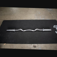 5' Hard Chrome EZ Curl Bar – Ergonomic Arm Training | Muscle D Fitness