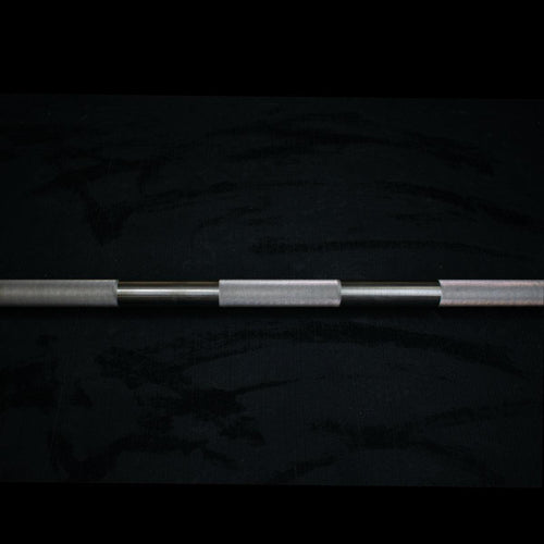 7' Stainless Steel Olympic Bar - Bearing - Muscle D Fitness - Qualiity Knurling