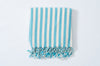Girit Turquoise Cotton Linen Towel