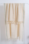 Drama Blue Cotton Linen Towel