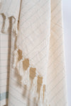 Drama Blue Cotton Linen Towel