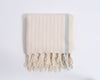 Drama Blue Cotton Linen Towel