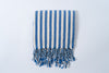 Girit Dark Blue Cotton Linen Towel