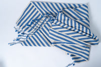 Girit Dark Blue Cotton Linen Towel