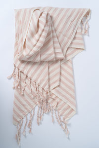 Girit Salmon Cotton Linen Towel