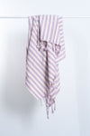 Girit Lilac Cotton Linen Towel