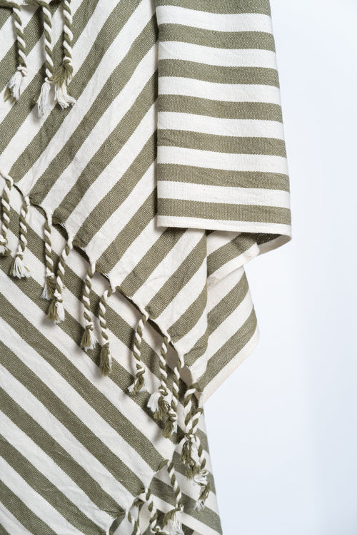 Girit Haki Cotton Linen Towel