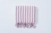Girit Lilac Cotton Linen Towel
