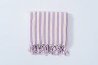 Girit Lilac Cotton Linen Towel