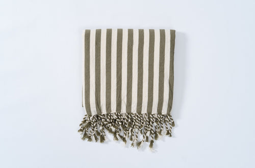 Girit Haki Cotton Linen Towel