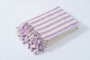 Girit Lilac Cotton Linen Towel