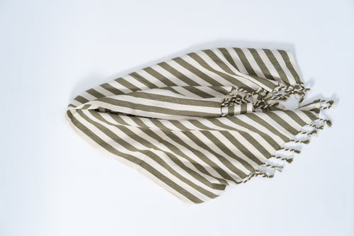 Girit Haki Cotton Linen Towel