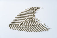 Girit Haki Cotton Linen Towel