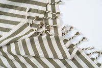 Girit Haki Cotton Linen Towel